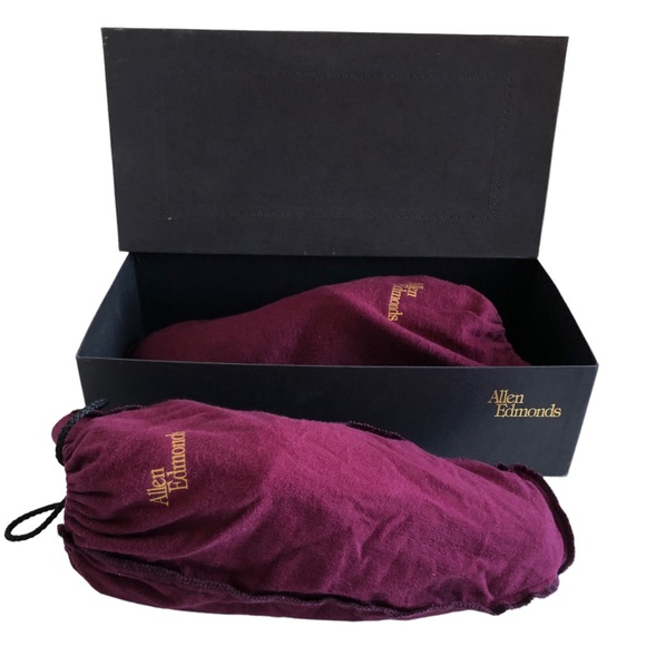 Allen Edmonds Burton Moc Apron Toe Black Leather Oxfords Men's Size 10 WIDE - Picture 2 of 16